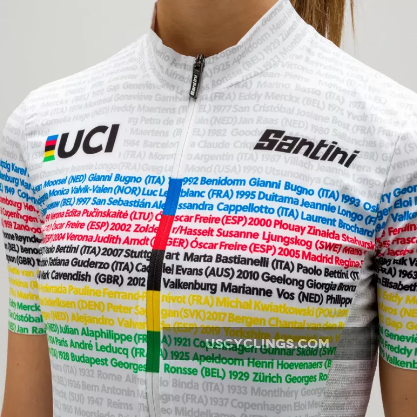 Santini UCI Road 100 Champions Women Jersey RE95475SCHAMP-1 For Sale