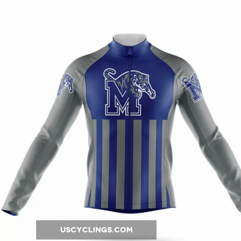 University of Memphis USA Long Sleeve Cycling Jersey