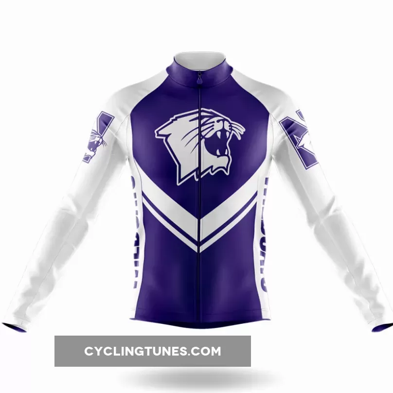 Northwestern University Long Sleeve Cycling Jersey Ver.3