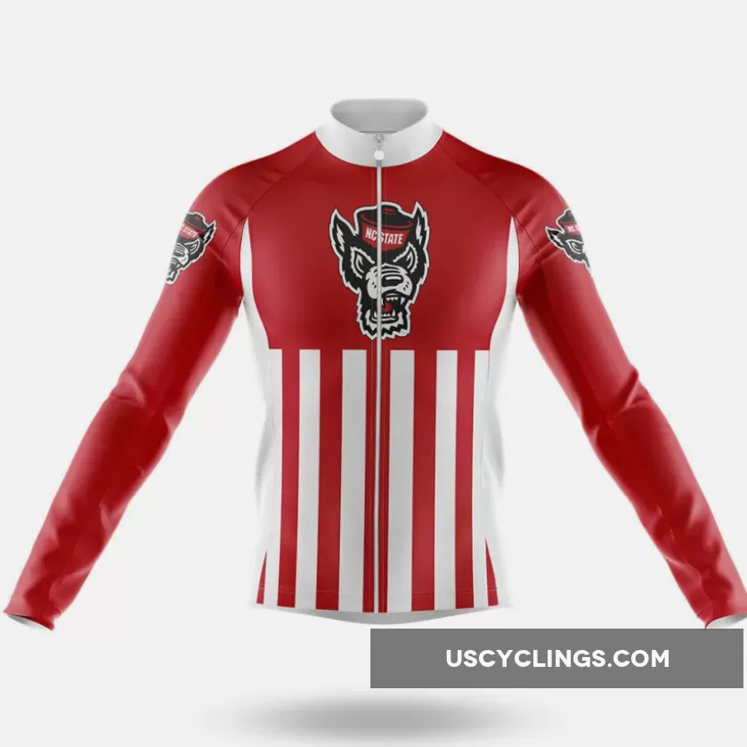 North Carolina State University USA Long Sleeve Cycling Jersey Only