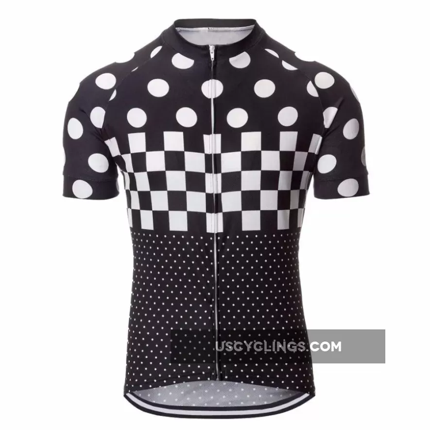 Polka Dot Checkered Flag Cycling Jersey New Releases