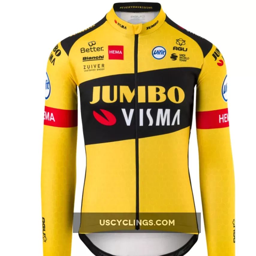 Jumbo Visma 2020 Long Sleeve Jersey 49009800-512 For Sale
