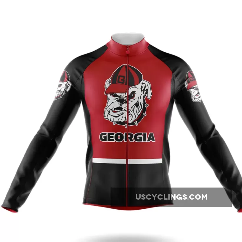 Georgia Dawgs Long Sleeve Cycling Jersey Restock