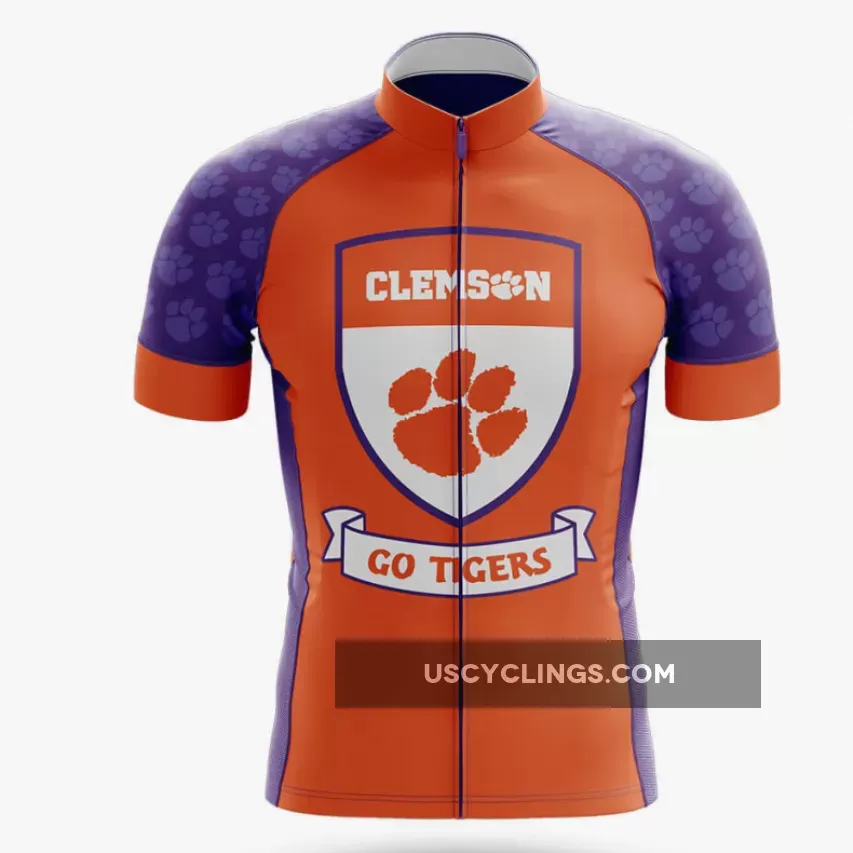 Clemson Tigers Shield Cycling Jersey Only New Releases