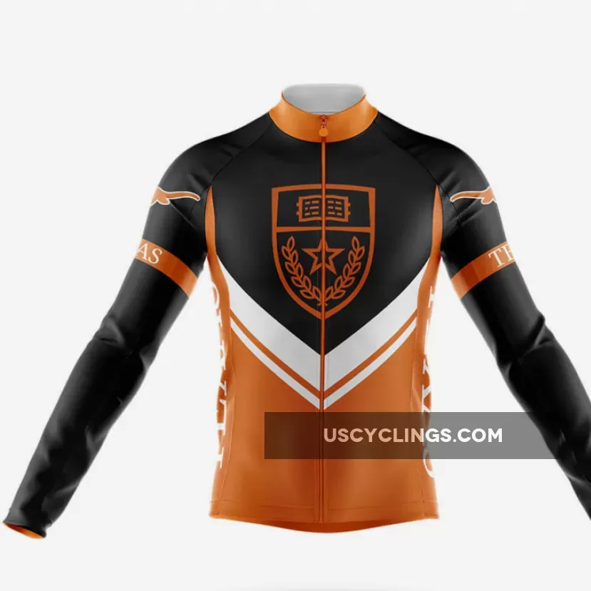 University of Texas Austin Long Sleeve Cycling Jersey Only Ver.3