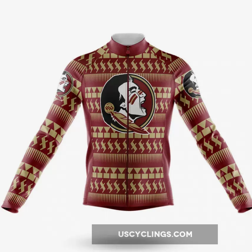 New Releases FSU Chevron Long Sleeve Cycling Jersey Only