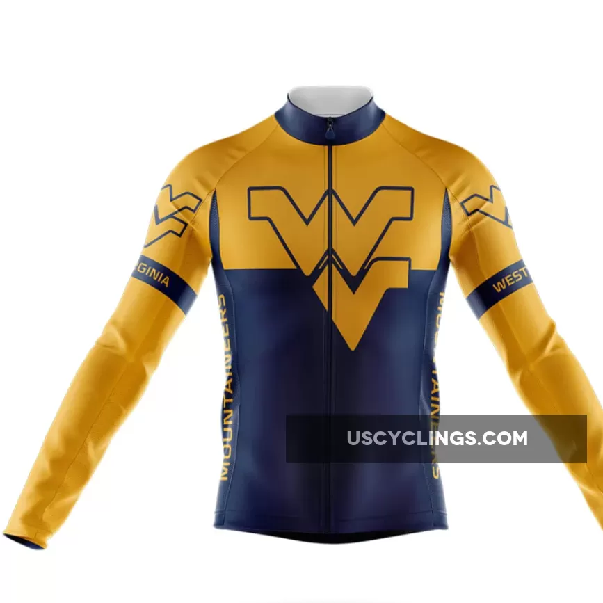 West Virginia University V2 Long Sleeve Cycling Jersey Only