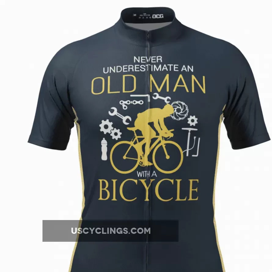 Men's Old Man Bicycle Short Sleeve Cycling Jersey Online