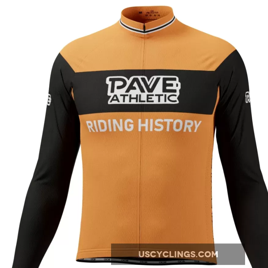 PAVE Athletic Retro Milan Long Sleeve Cycling Jersey - pave milan