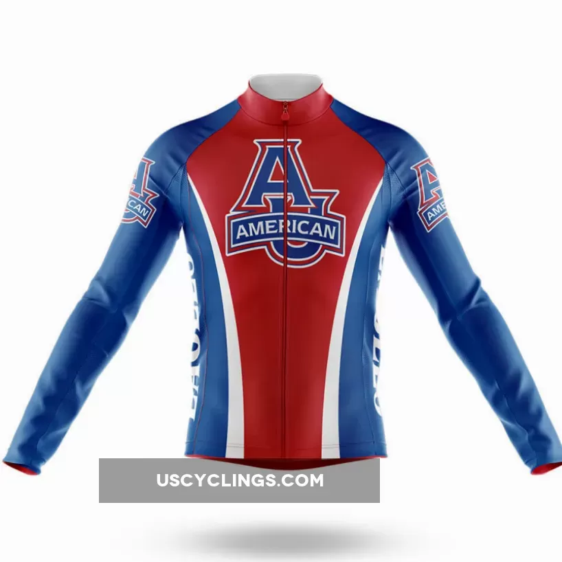 American University Long Sleeve Cycling Jersey