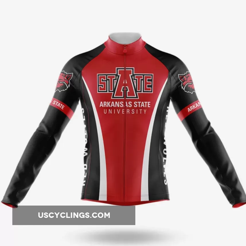 Arkansas State University Long Sleeve Cycling Jersey