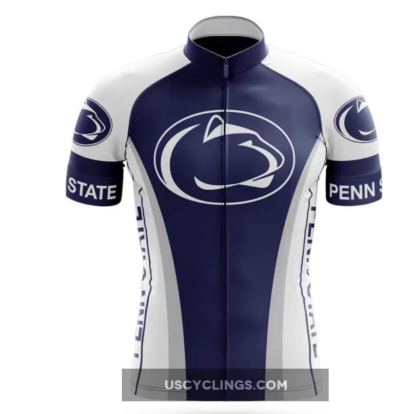 Blue and White Penn State Cycling Jersey for Team Pride