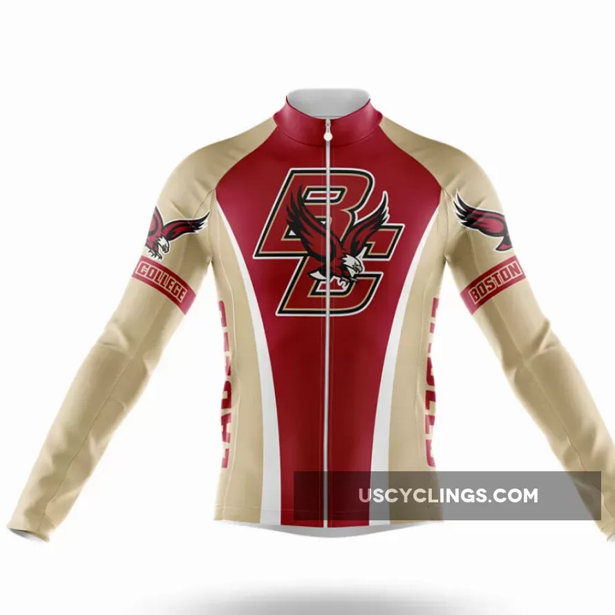 Boston College Long Sleeve Cycling Jersey