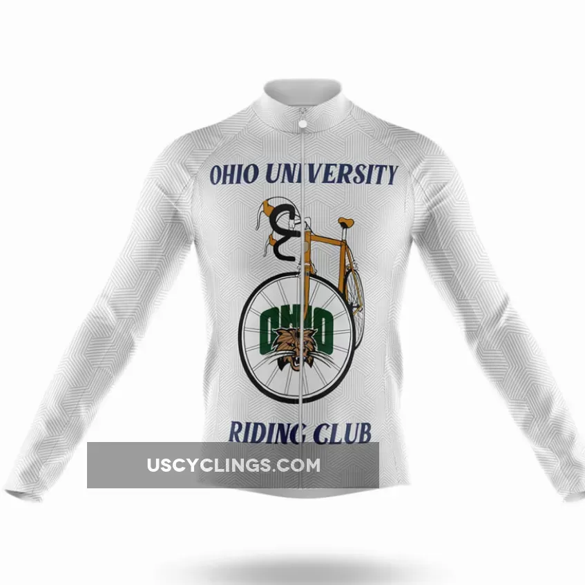 Classic Ohio University Long Sleeve Cycling Jersey