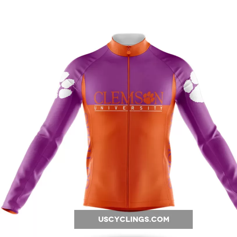 Clemson University Long Sleeve Cycling Jersey Ver.2