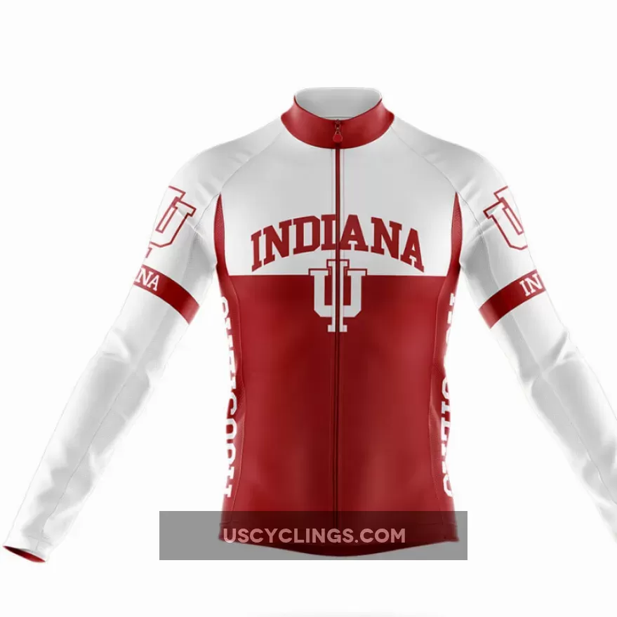 Indiana University Bloomington Long Sleeve Cycling Jersey Ver.2