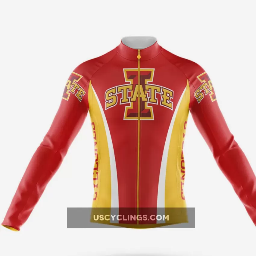 Iowa State University Long Sleeve Cycling Jersey