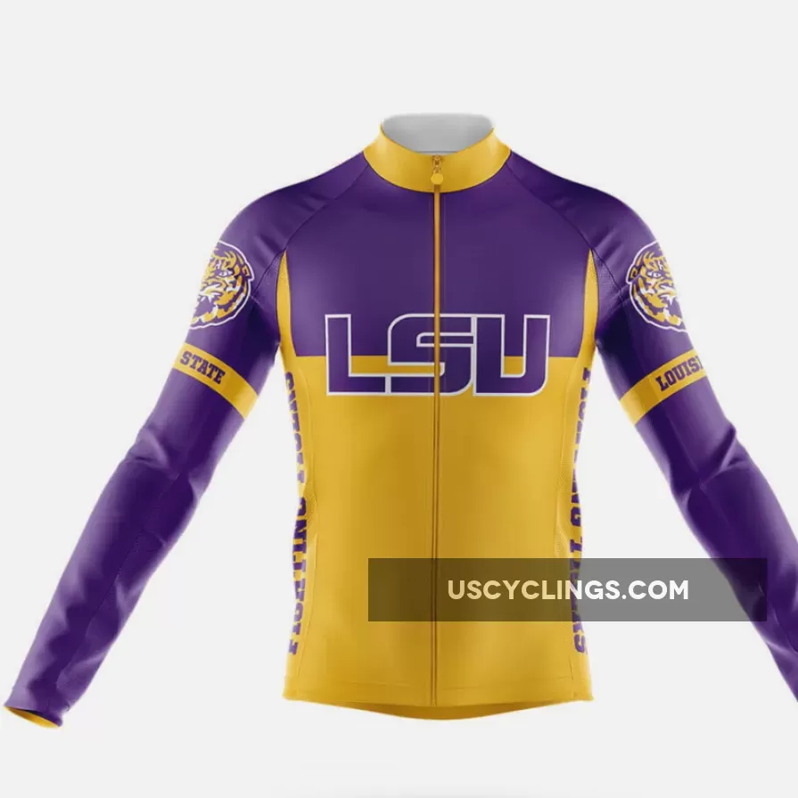 Louisiana State University Long Sleeve Cycling Jersey Ver.2