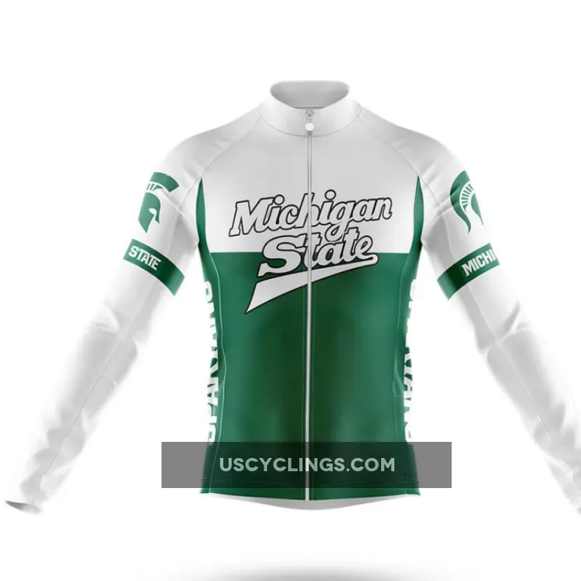 Michigan State University Long Sleeve Cycling Jersey Ver.2