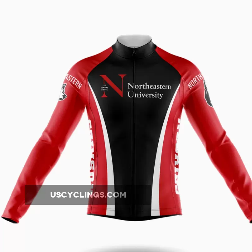 Northeastern University Long Sleeve Cycling Jersey