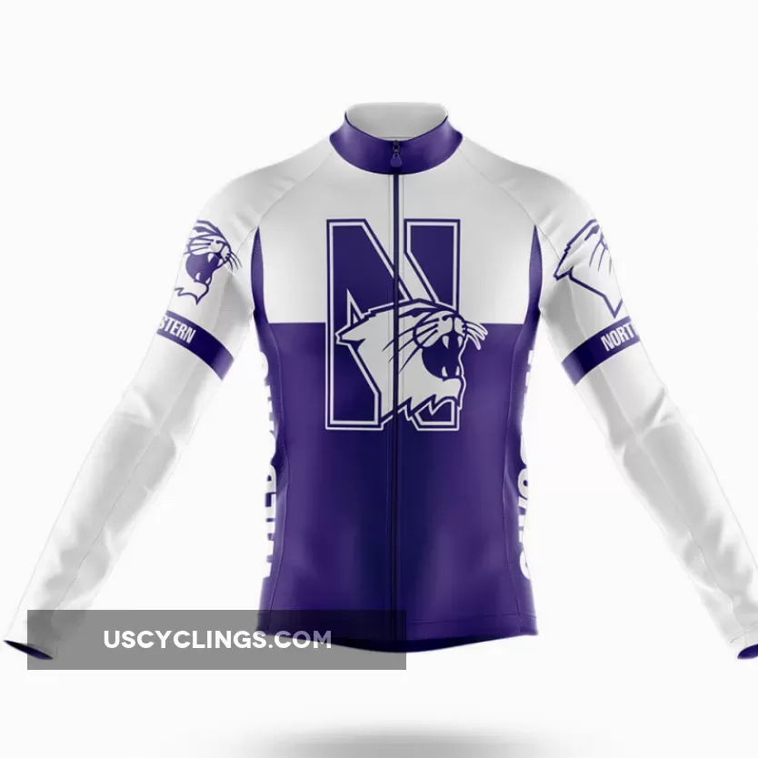 Northwestern University Long Sleeve Cycling Jersey Ver.2
