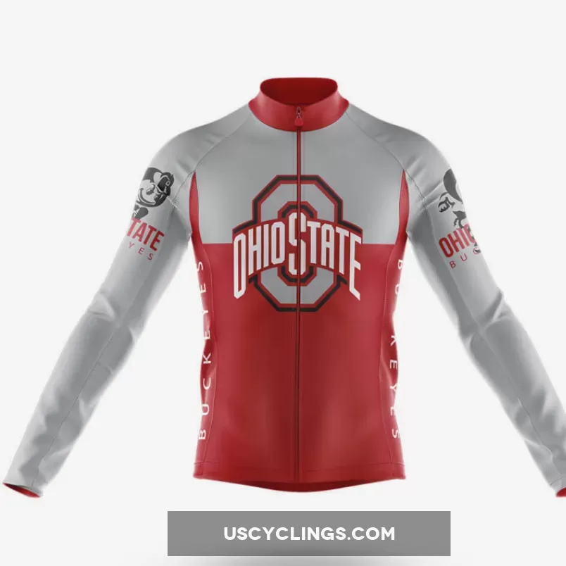 Ohio State University Long Sleeve Cycling Jersey Ver.2