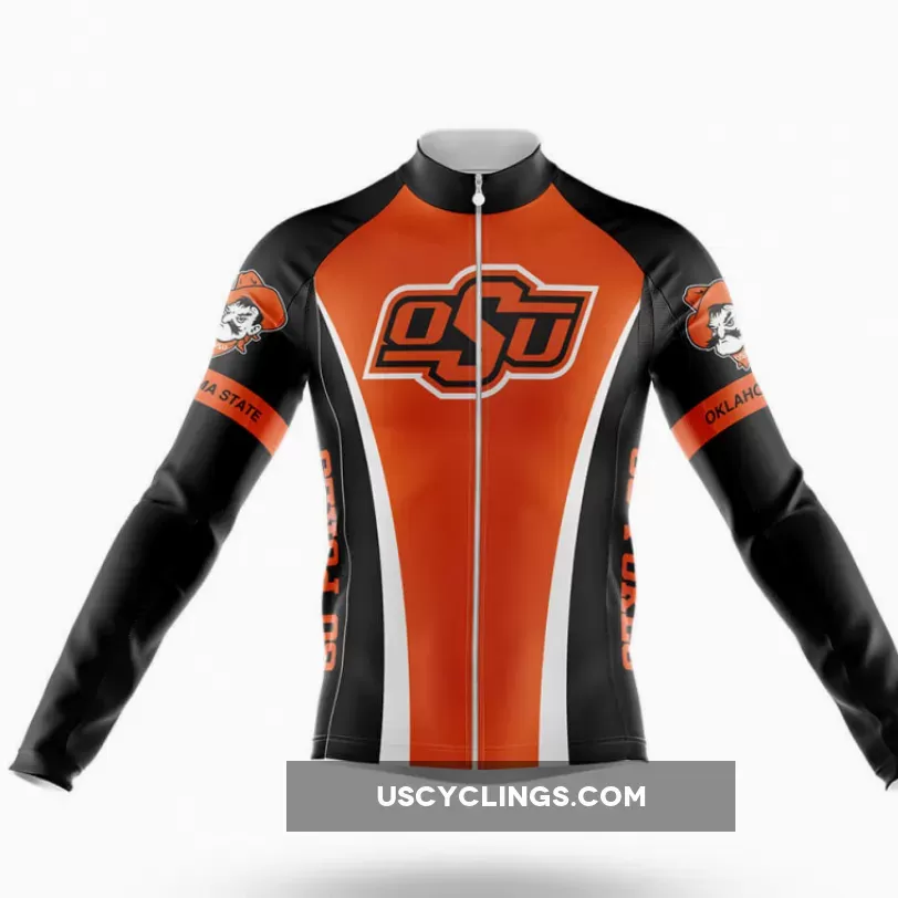 Oklahoma State University Long Sleeve Cycling Jersey