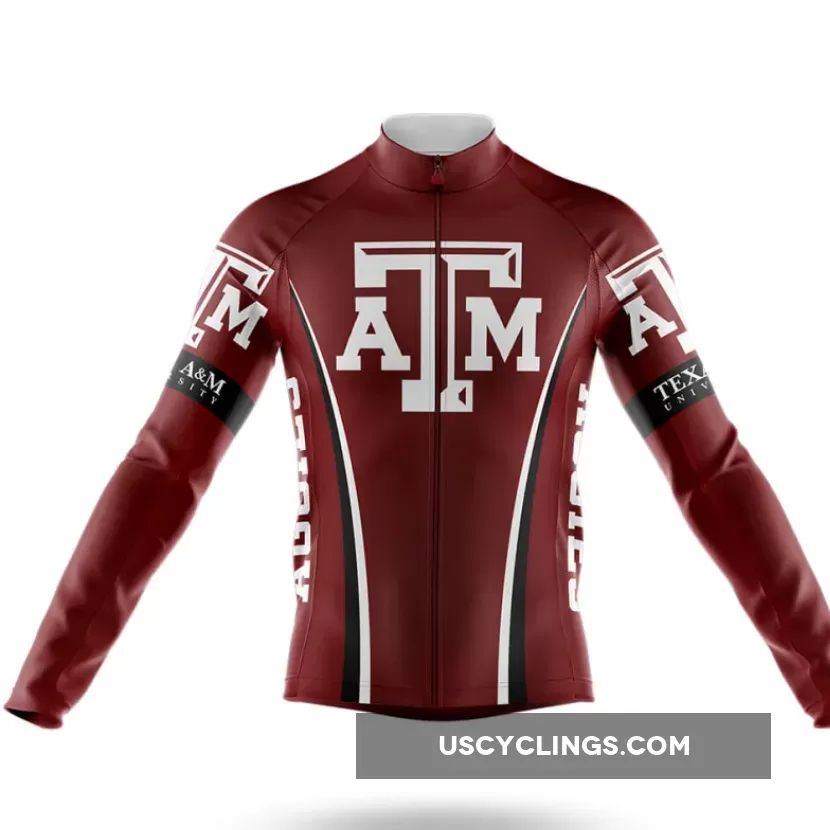 Texas A&M Long Sleeve Cycling Jersey