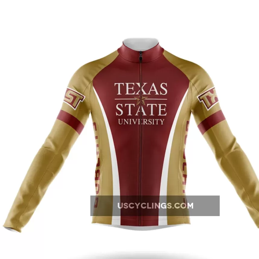 Texas State University Long Sleeve Cycling Jersey