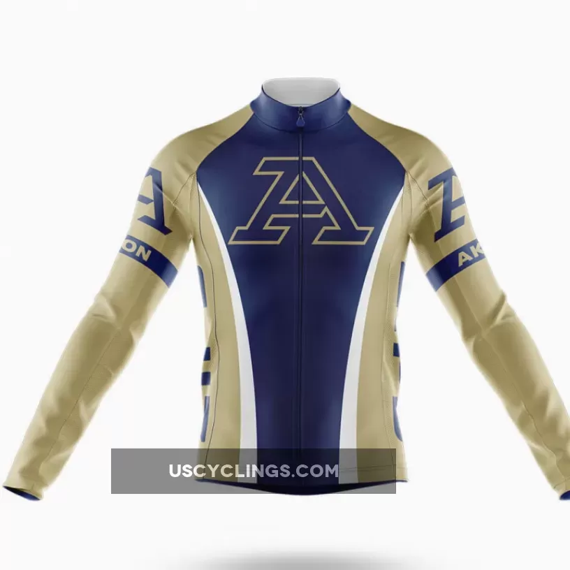 University of Akron Long Sleeve Cycling Jersey