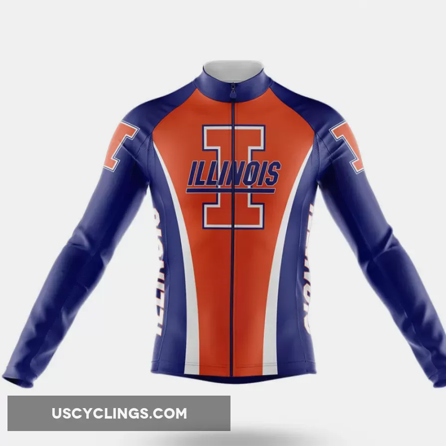 University of Illinois Urbana-Champaign Long Sleeve Cycling Jersey