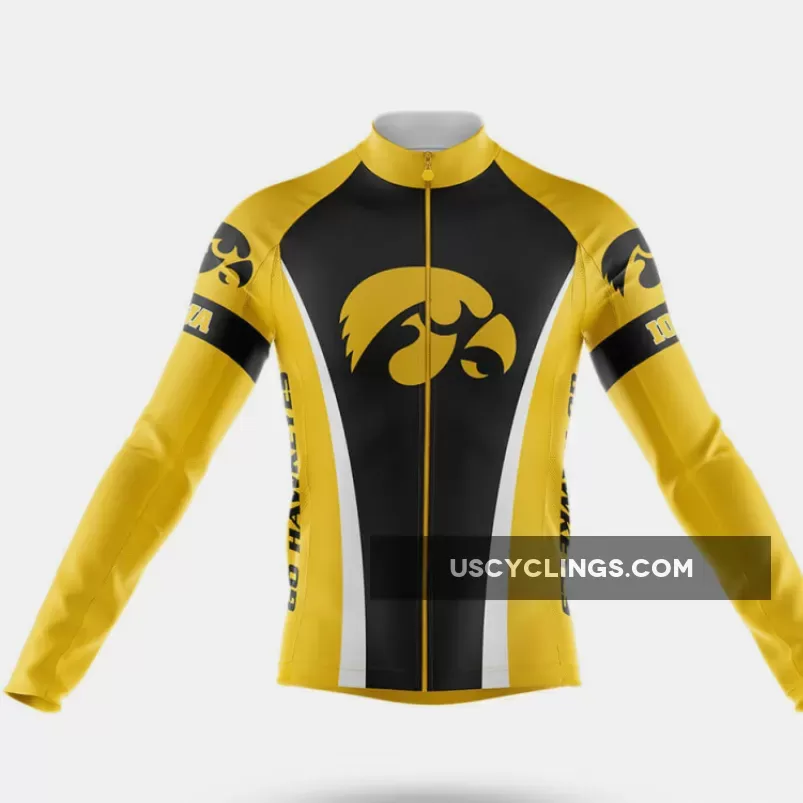 University of Iowa Long Sleeve Cycling Jersey