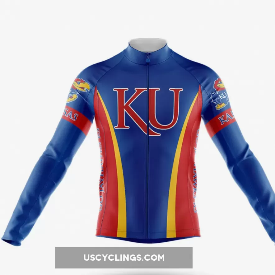 University of Kansas Long Sleeve Cycling Jersey
