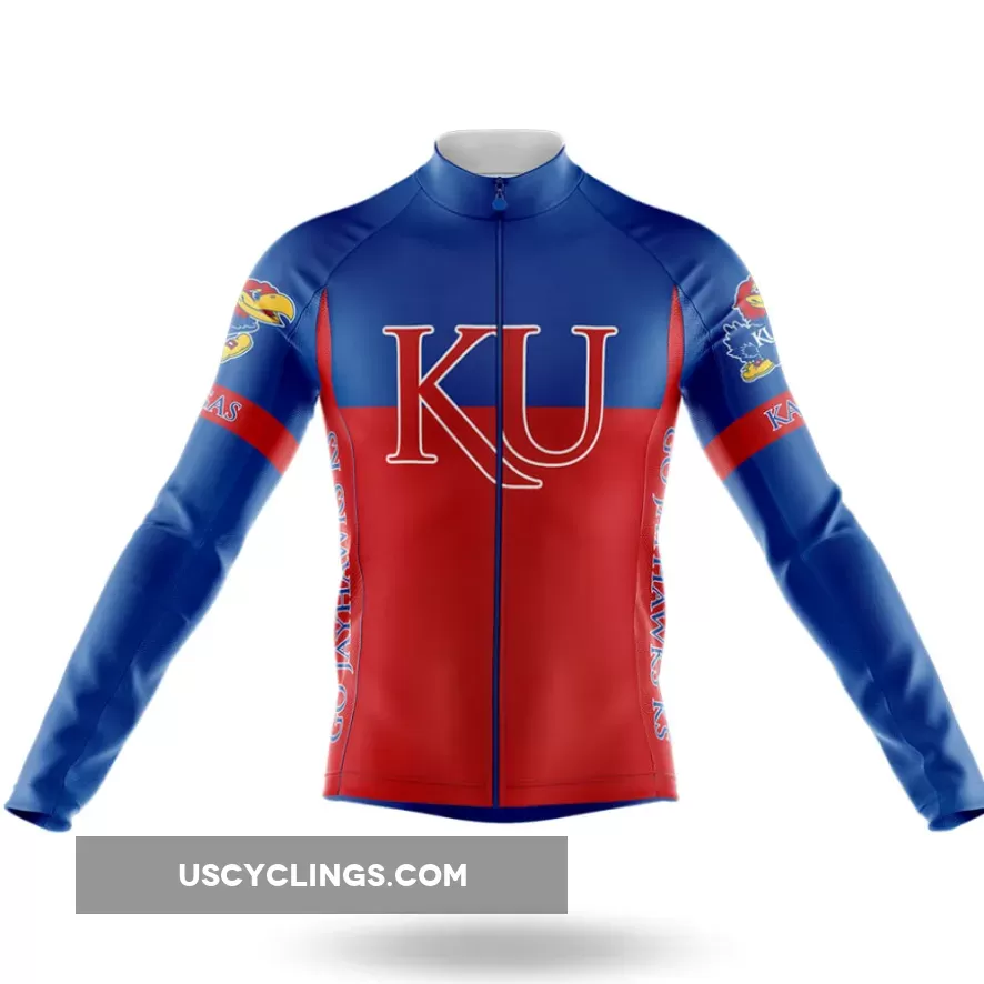 University of Kansas Long Sleeve Cycling Jersey Ver.2
