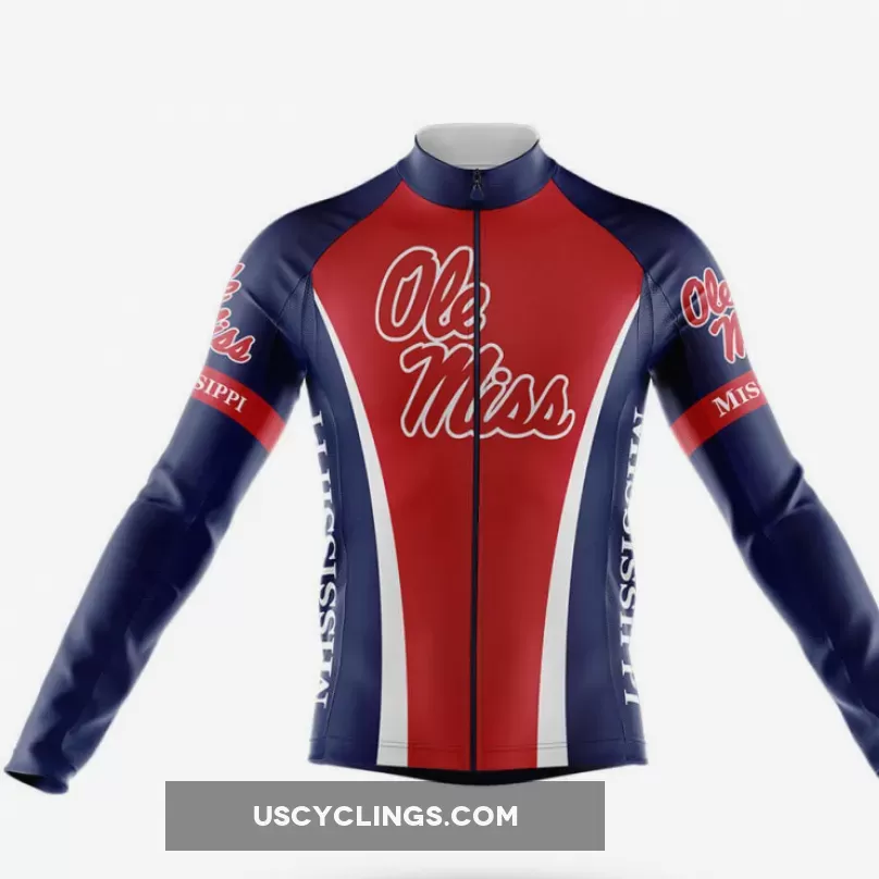 University of Mississippi Long Sleeve Cycling Jersey