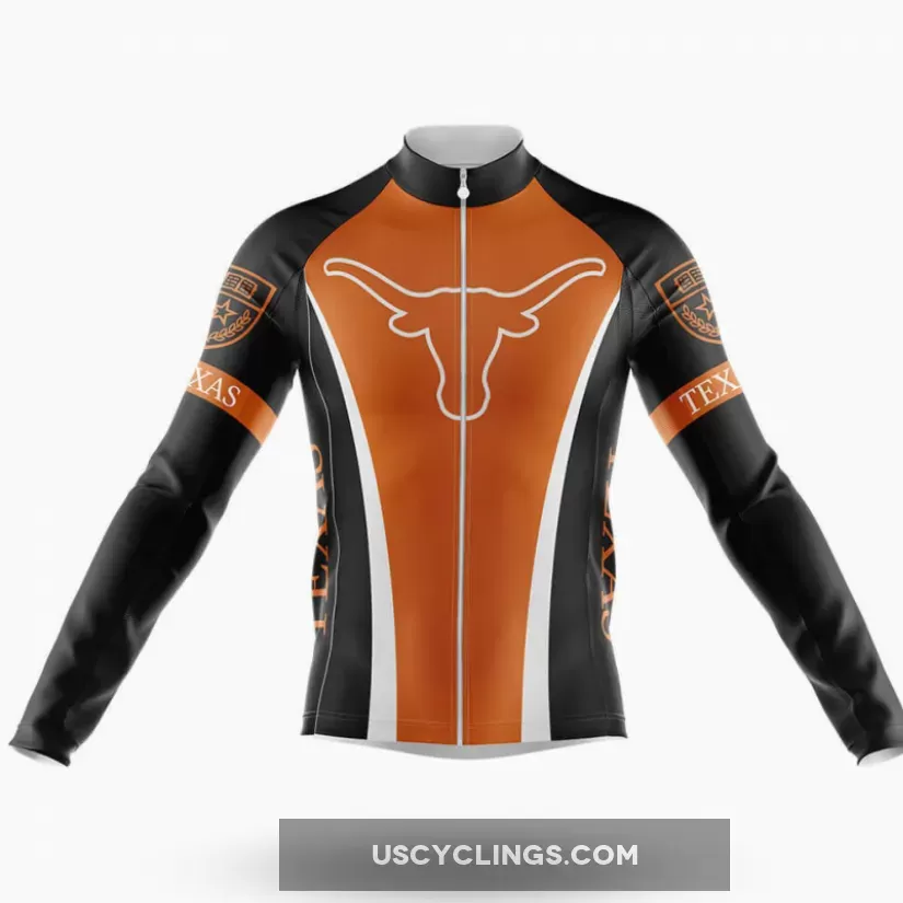 University of Texas Austin Long Sleeve Cycling Jersey