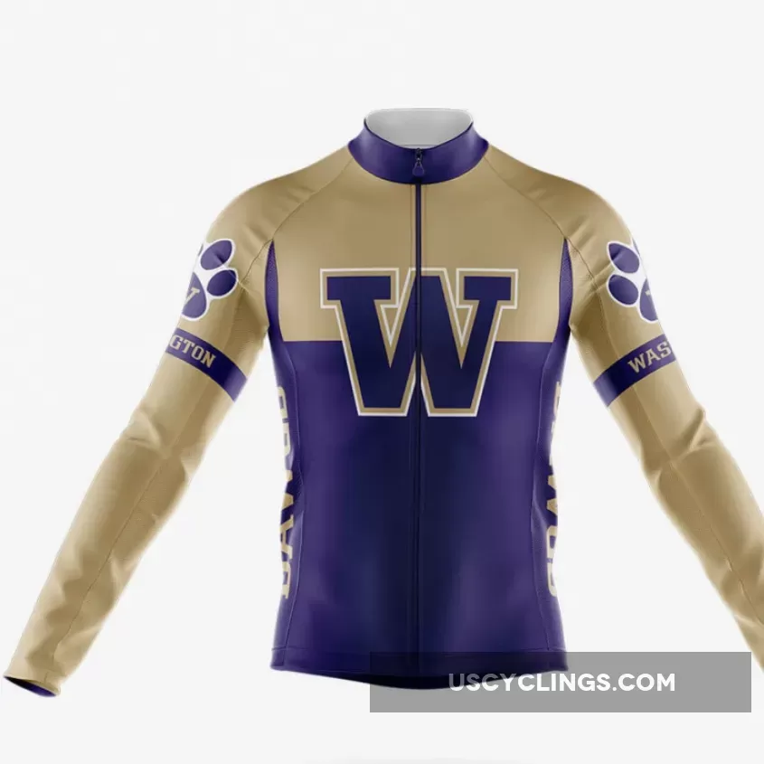 University of Washington Long Sleeve Cycling Jersey Ver.2
