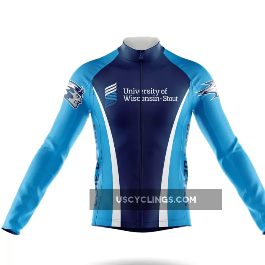 University of Wisconsin-Stout Long Sleeve Cycling Jersey