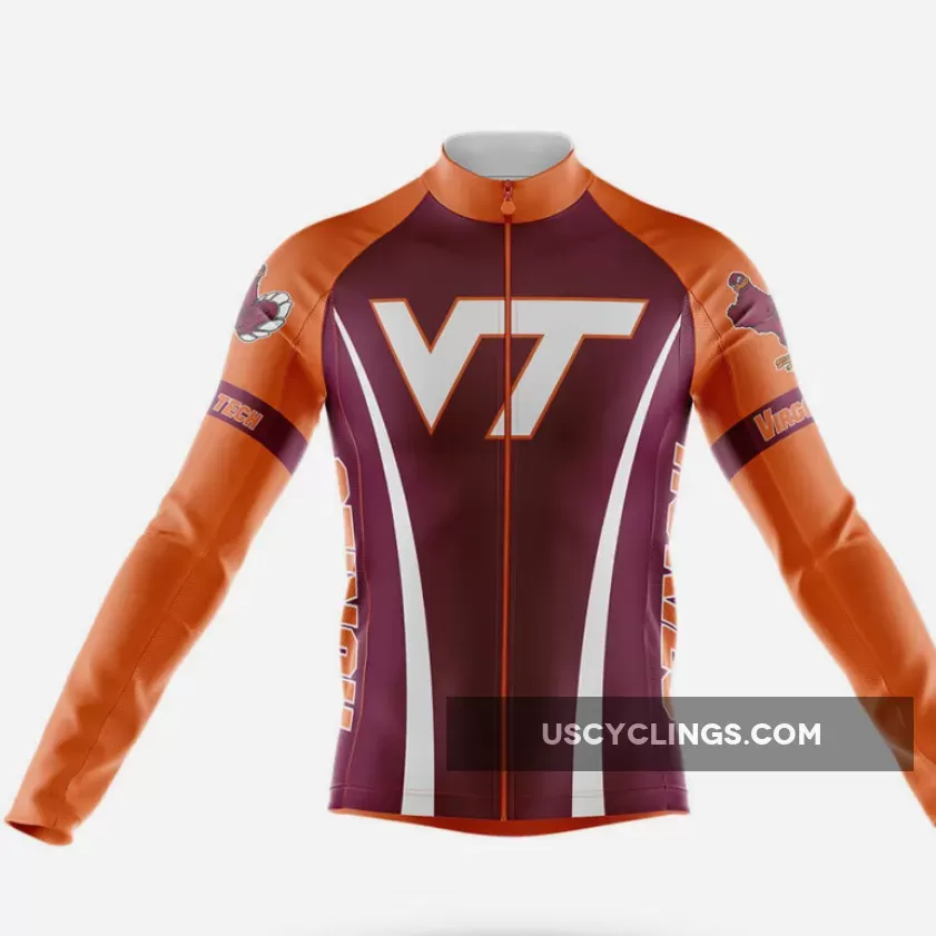 Virginia Tech Long Sleeve Cycling Jersey